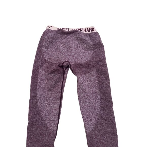 GYMSHARK Burgundy Workout Stretch Leggings Size Small - Picture 3 of 5
